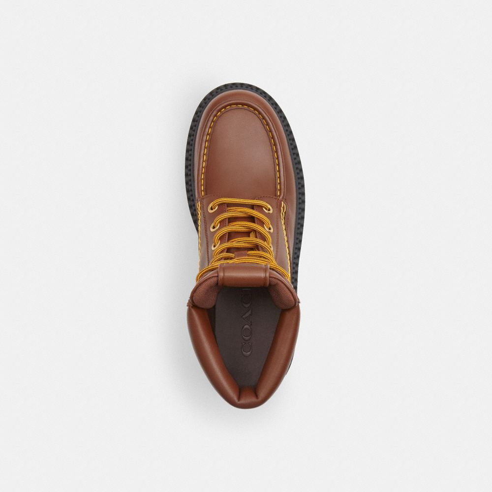 Men's Coach Lug Sole Boot Vintage Brown