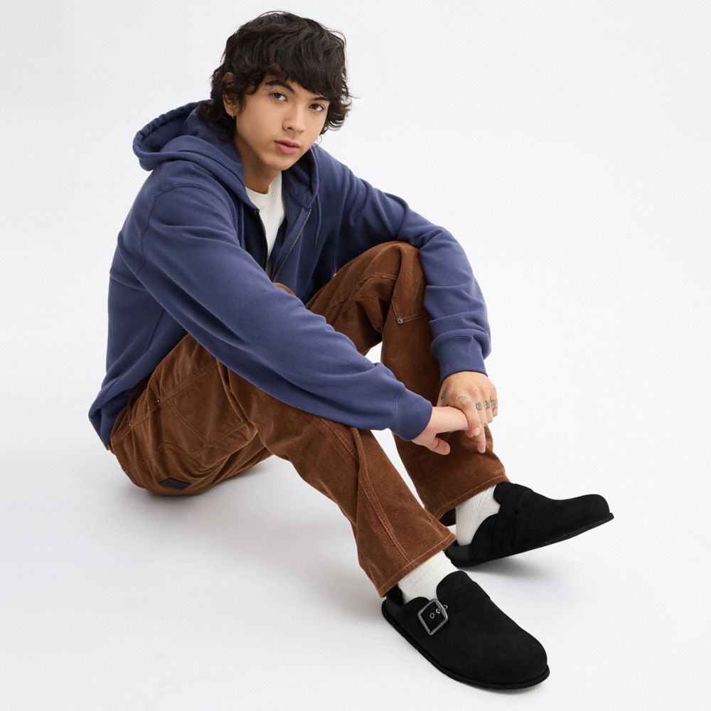 Men's Coach Buckle Clog Black