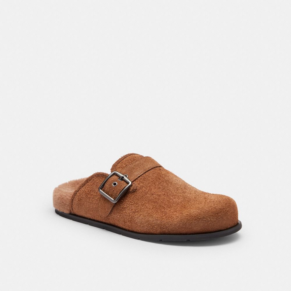 Men's Coach Buckle Clog Sable