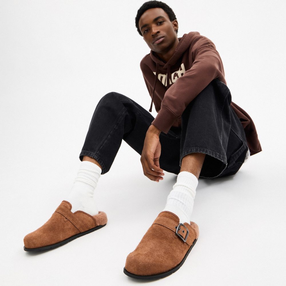 Men's Coach Buckle Clog Sable