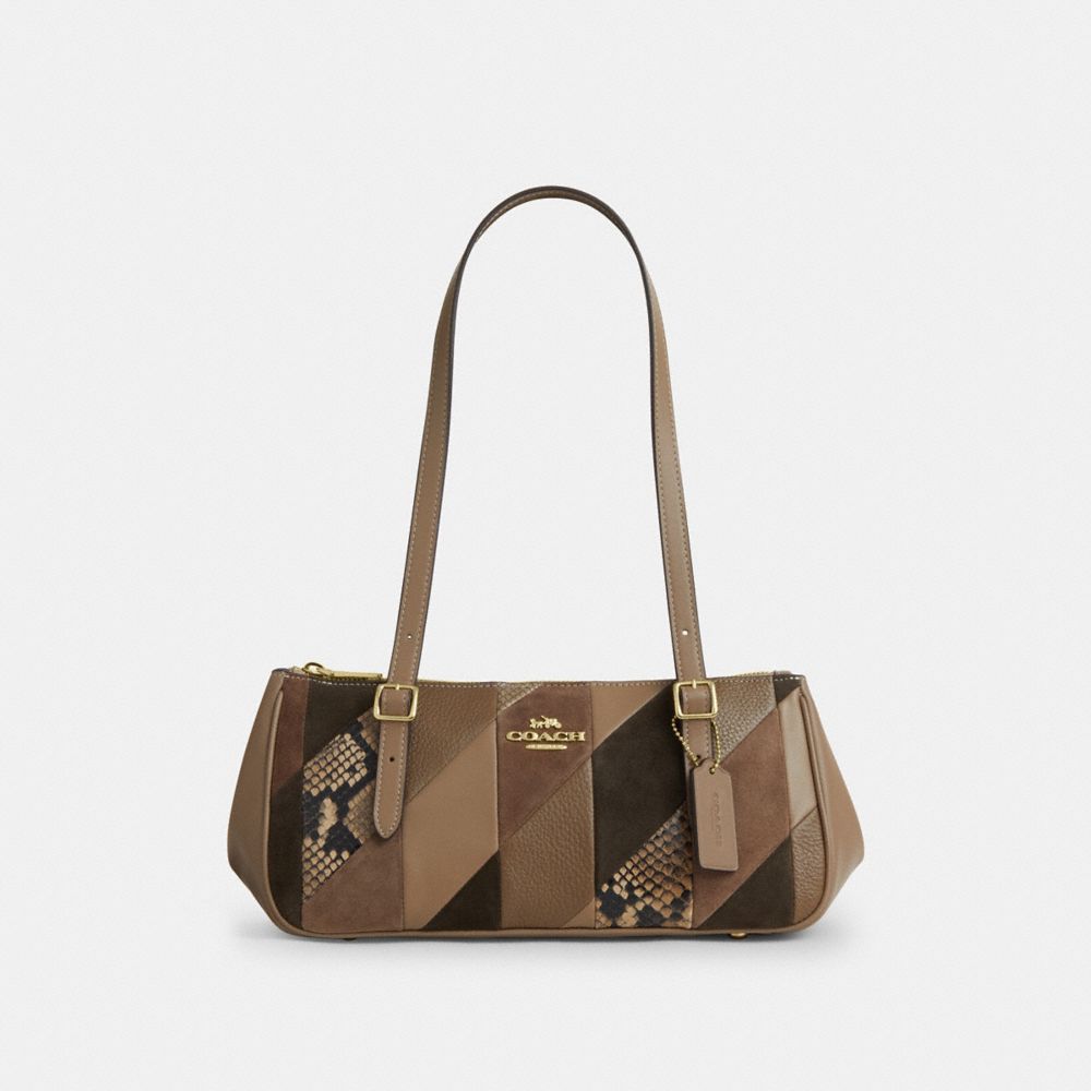 Coach Asher Shoulder Bag With Patchwork Im Mushroom Multi