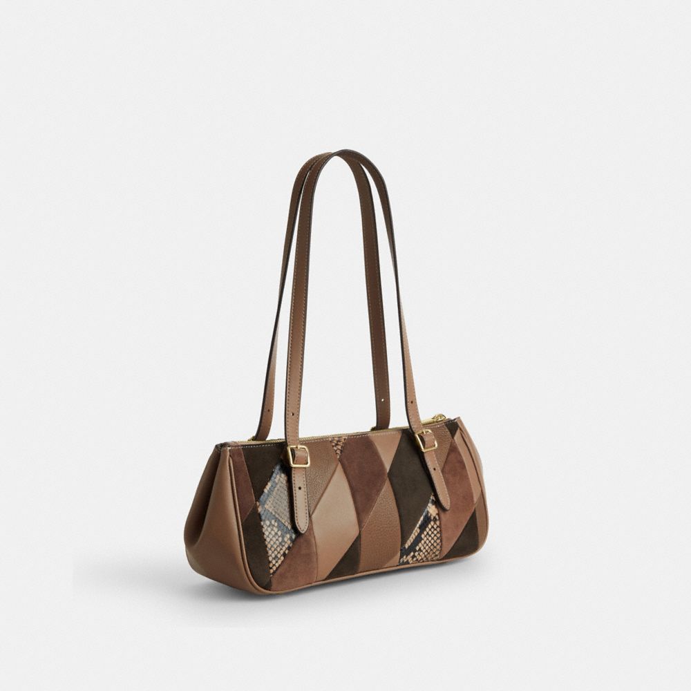 Coach Asher Shoulder Bag With Patchwork Im Mushroom Multi