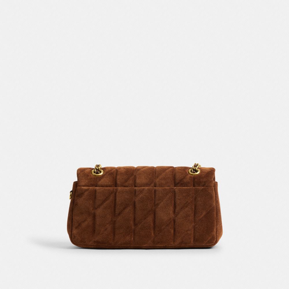 Coach Tabby Shoulder Bag 26 With Quilting Brass Warm Brown