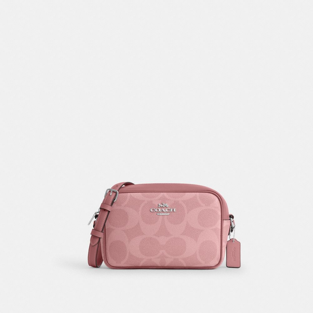 Coach Jamie Camera Bag In Maxi Signature Canvas Sv Dusty Pink