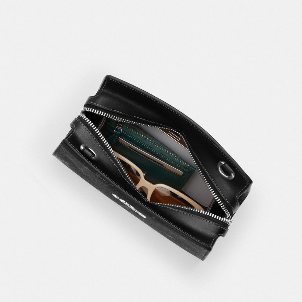 Coach Gia Crossbody Bag With Star Print Silver Black Multi