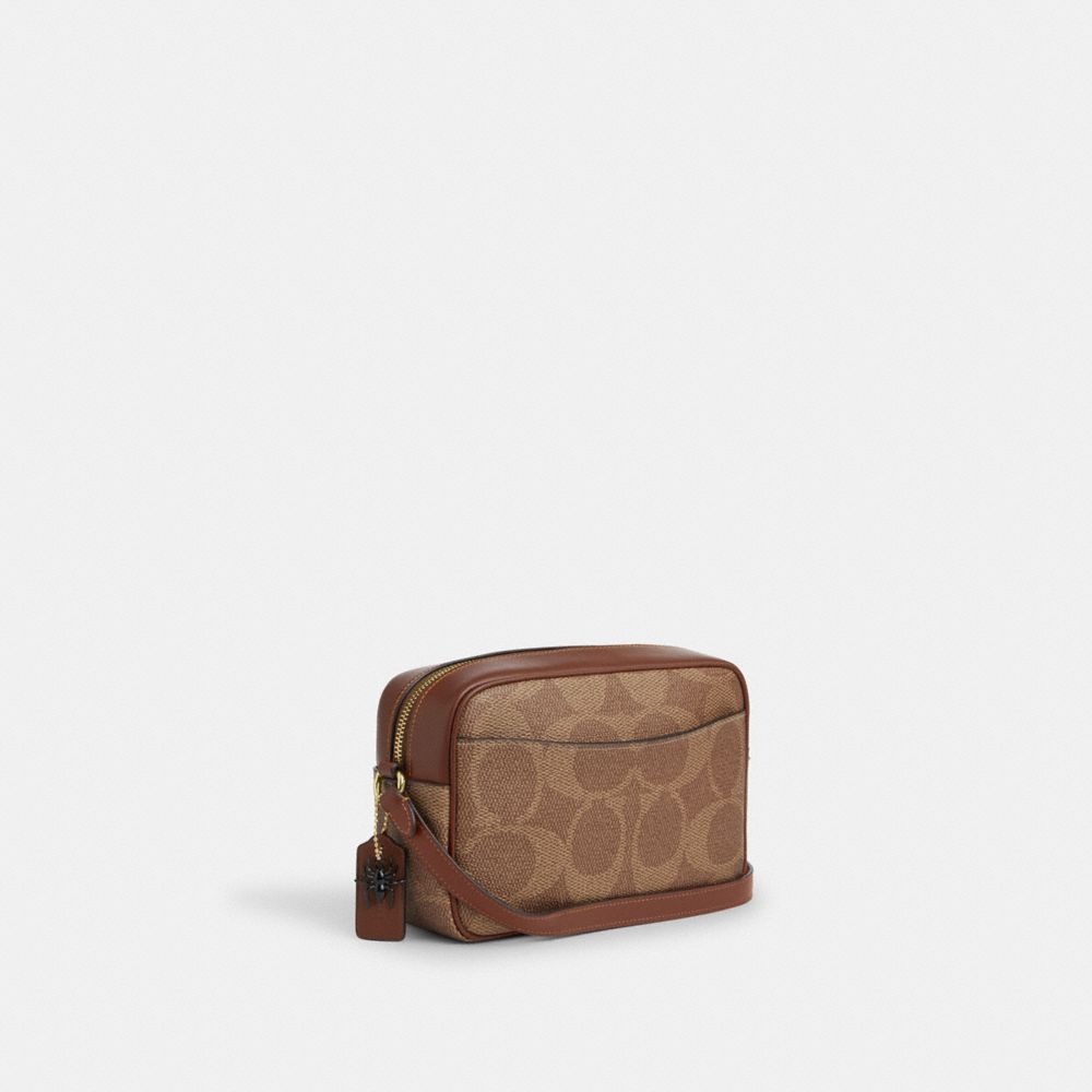 Coach Jamie Camera Bag In Signature Canvas With Halloween Print Gold Tan Multi