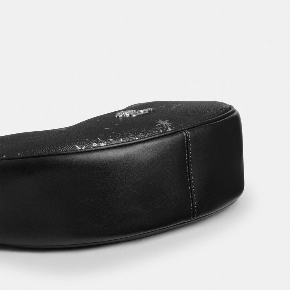 Coach Aria Shoulder Bag With Star Print Silver Black Multi