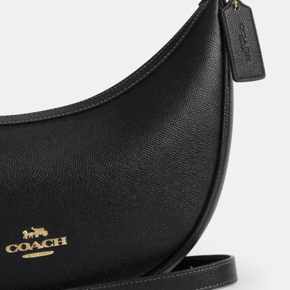 Coach Aria Shoulder Bag Gold Black