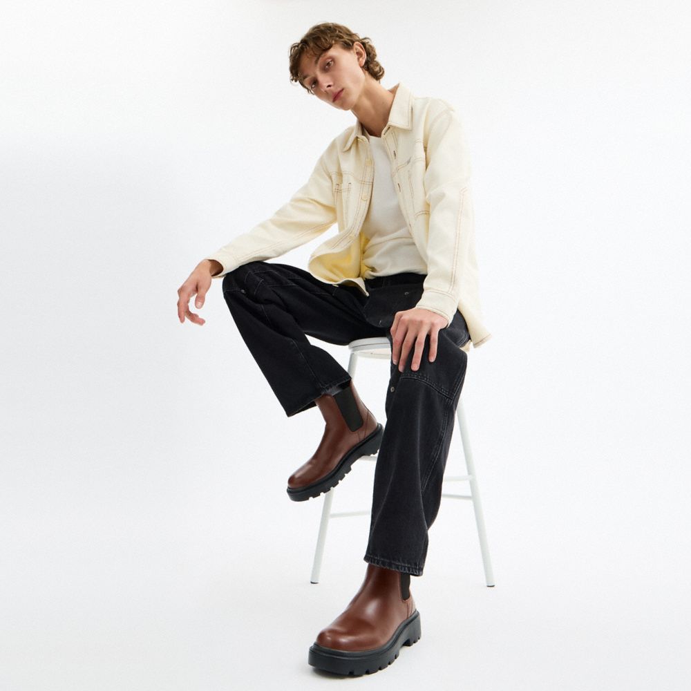 Coach Chelsea Boot Vintage Brown Black