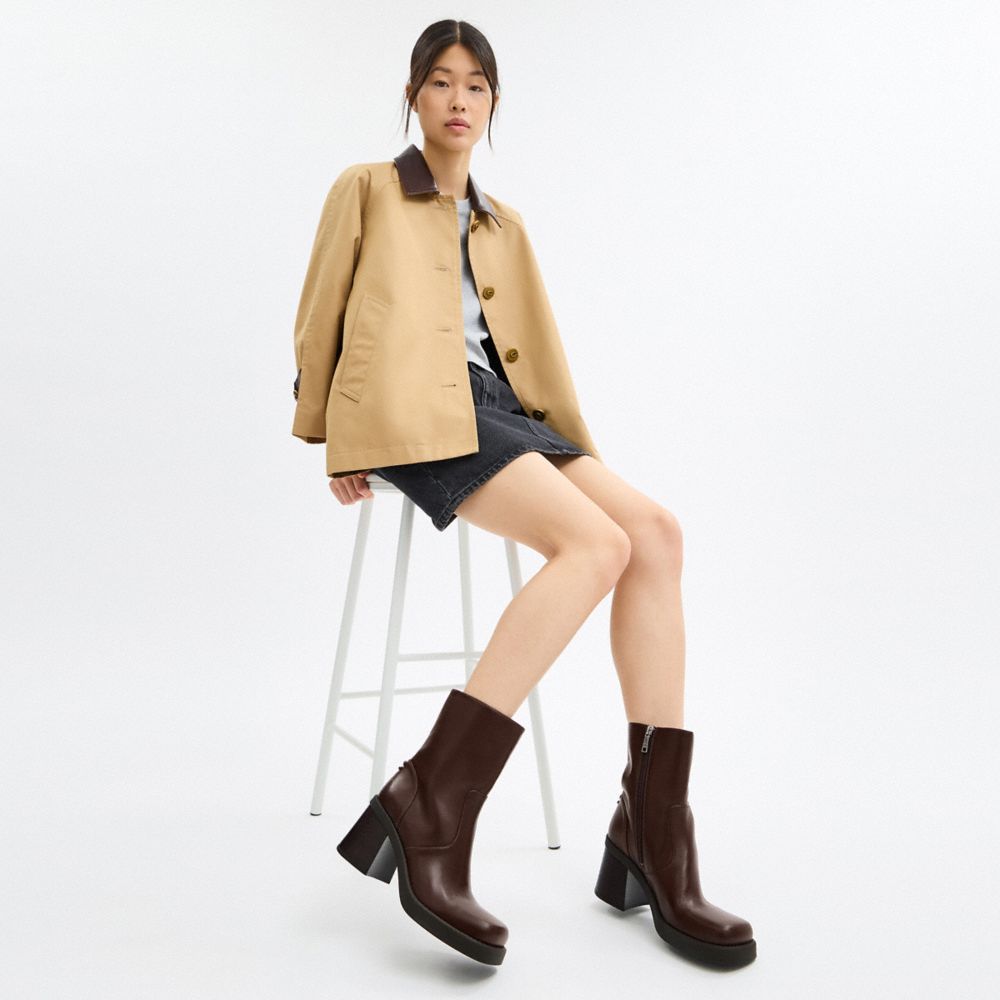 Women's Coach Sculpted C Bootie Maple