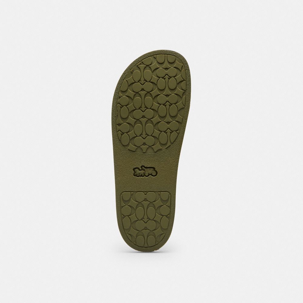 Women's Coach Udele Sport Slide In Signature Canvas Olive