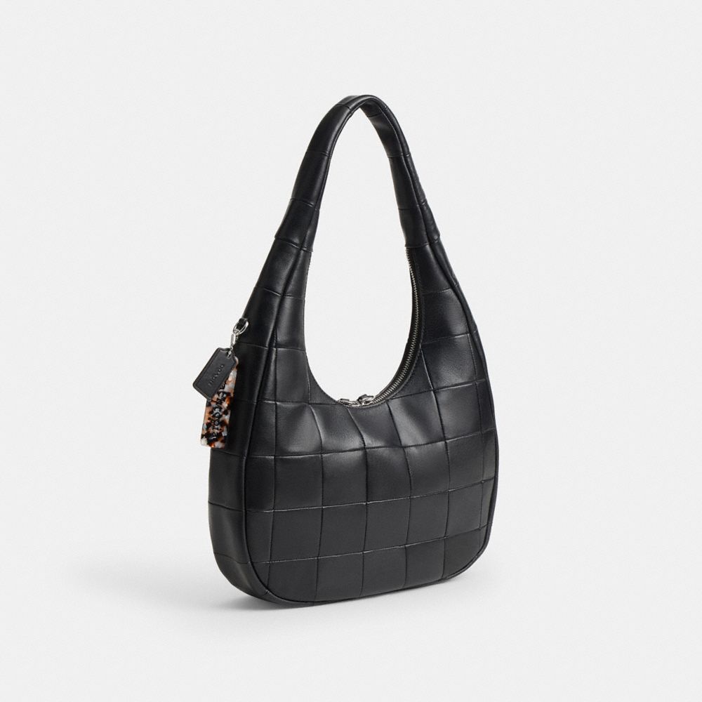 Coach Alter/Ego Crescent Shoulder Bag In Upcrafted Leather Black