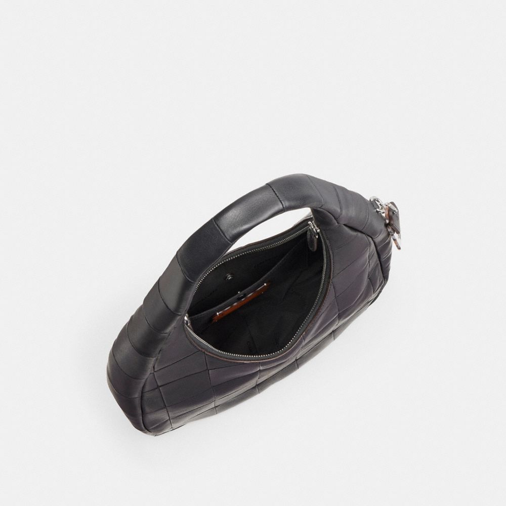 Coach Alter/Ego Crescent Shoulder Bag In Upcrafted Leather Black