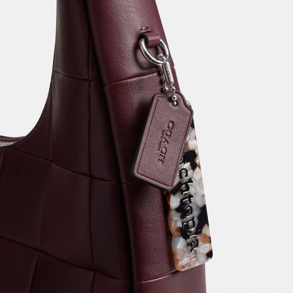 Coach Alter/Ego Crescent Shoulder Bag In Upcrafted Leather Merlot