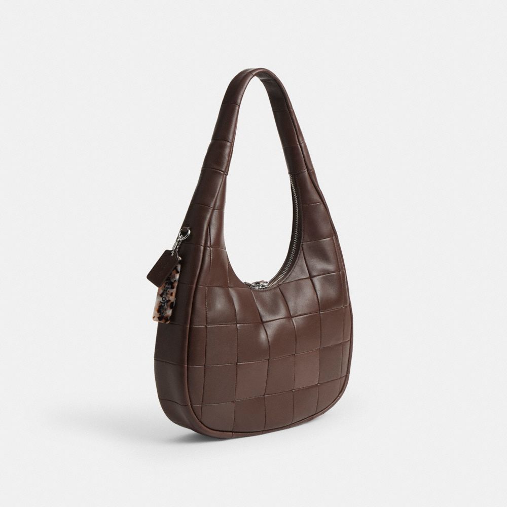 Coach Alter/Ego Crescent Shoulder Bag In Upcrafted Leather Maple