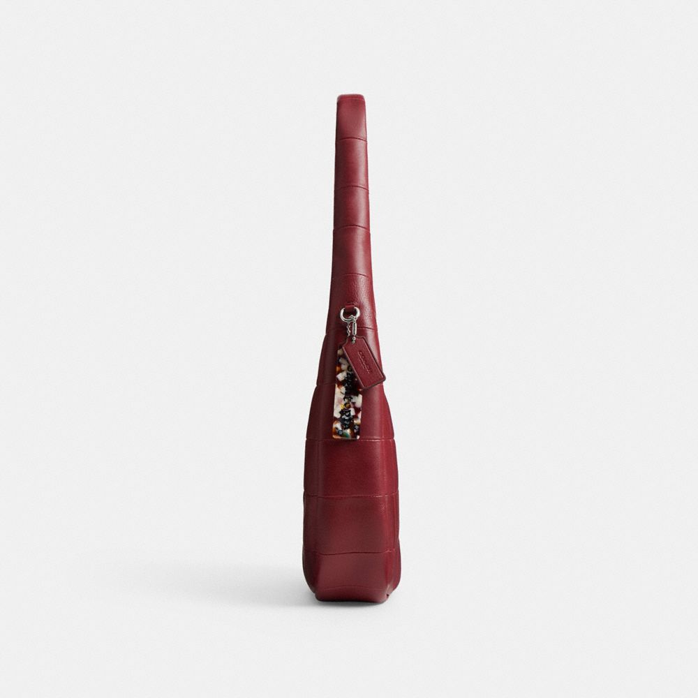 Coach Alter/Ego Crescent Shoulder Bag In Upcrafted Leather Dark Ruby