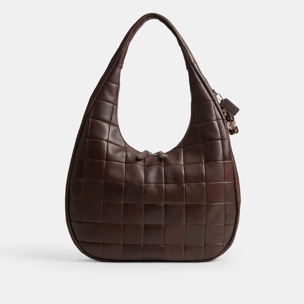 Coach Alter/Ego Large Crescent Shoulder Bag In Upcrafted Leather Maple