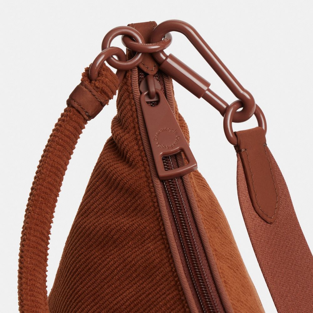 Coach Coachtopia Loop Shoulder Bag In Corduroy Brown Corduroy