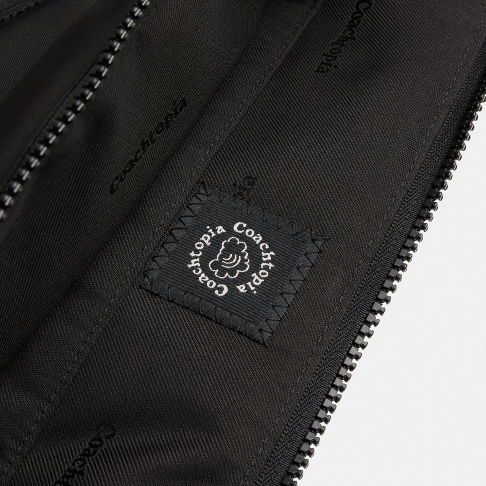 Coach Coachtopia Loop Laptop Sleeve With Wavy Quilting Black 2