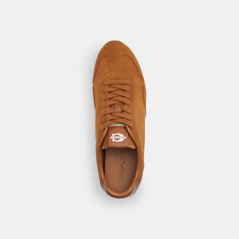 Women's Coach Flat Sneaker Shadow Brown
