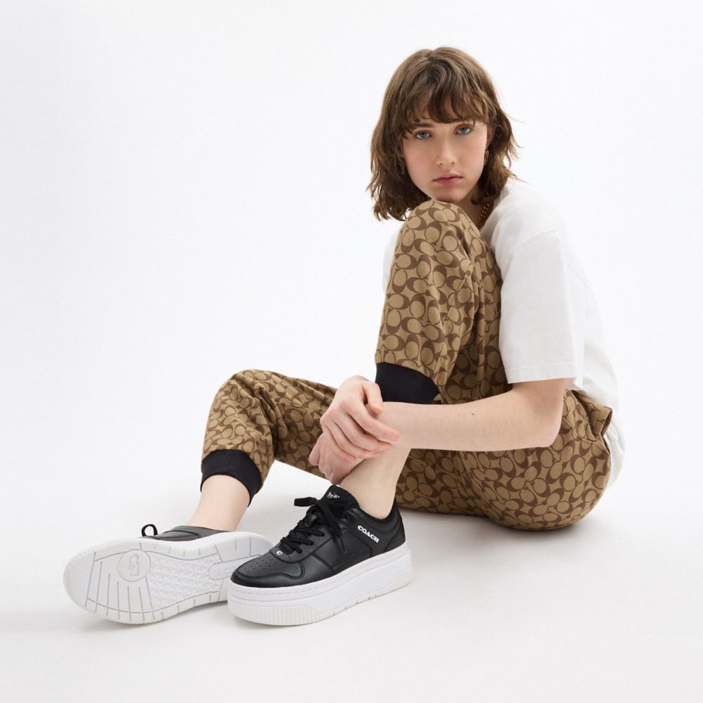 Women's Coach Platform Sneaker Black