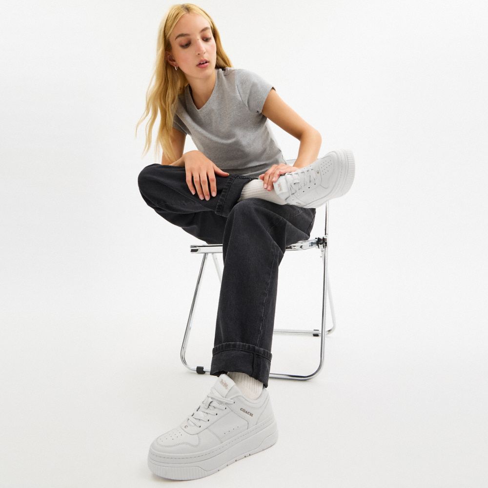 Women's Coach Platform Sneaker Optic White