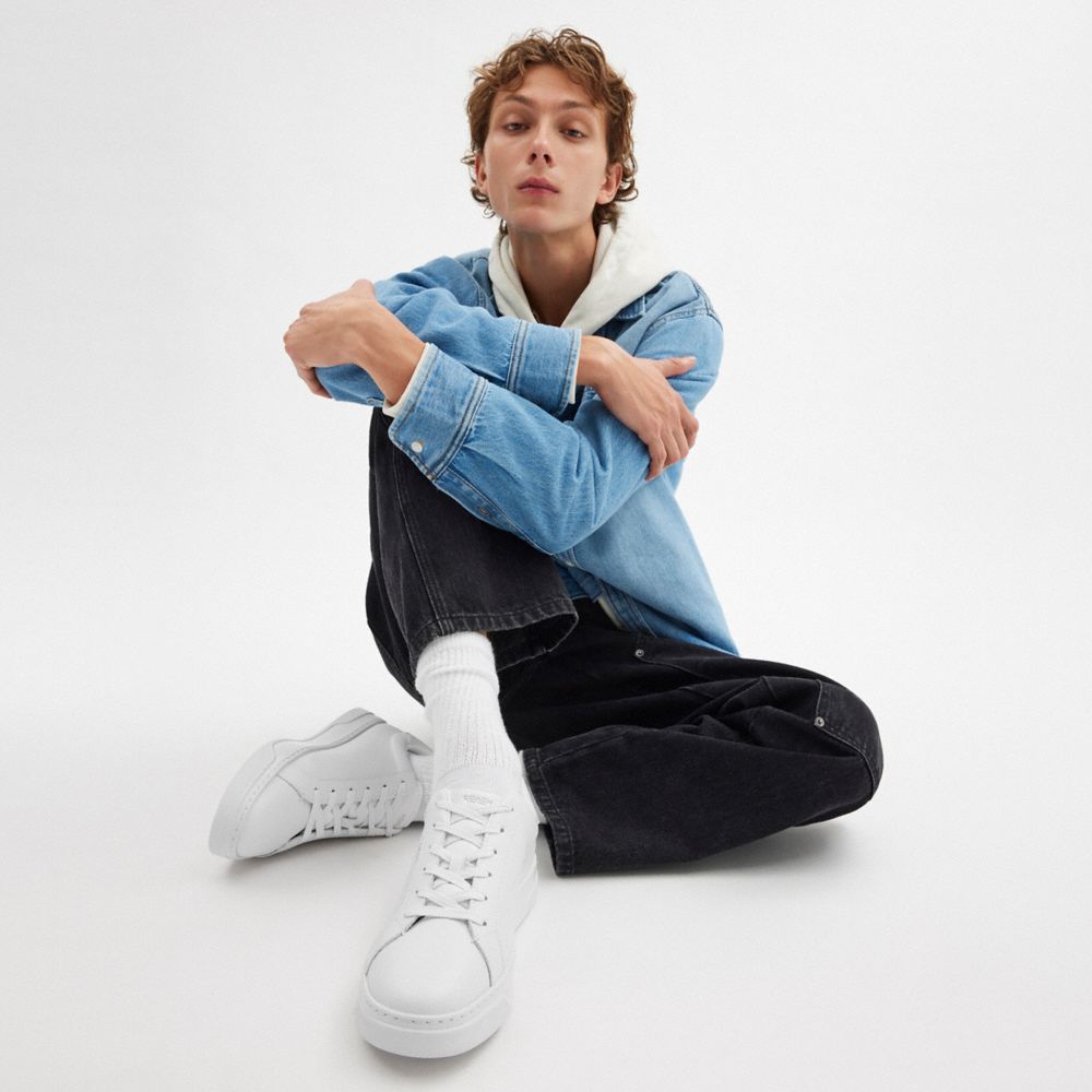 Men's Coach High Line Sneaker Optic White