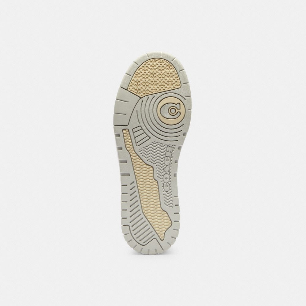 Women's Coach Soho Sneaker With Signature Canvas Charcoal Black