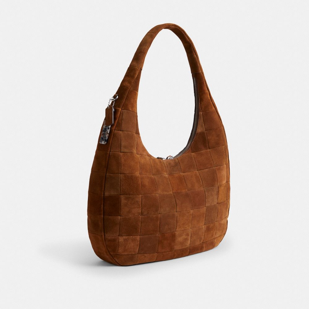 Coach Alter/Ego Large Crescent Shoulder Bag Warm Brown