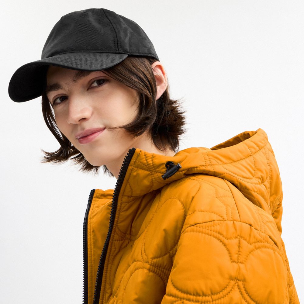 Coach Tonal Signature Baseball Hat Black