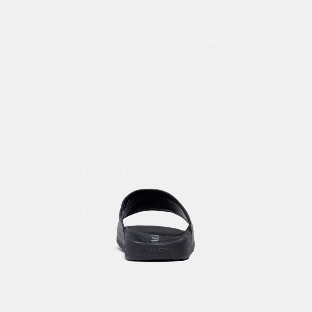 Women's Coach Udele Sport Slide In Signature Canvas Charcoal Black