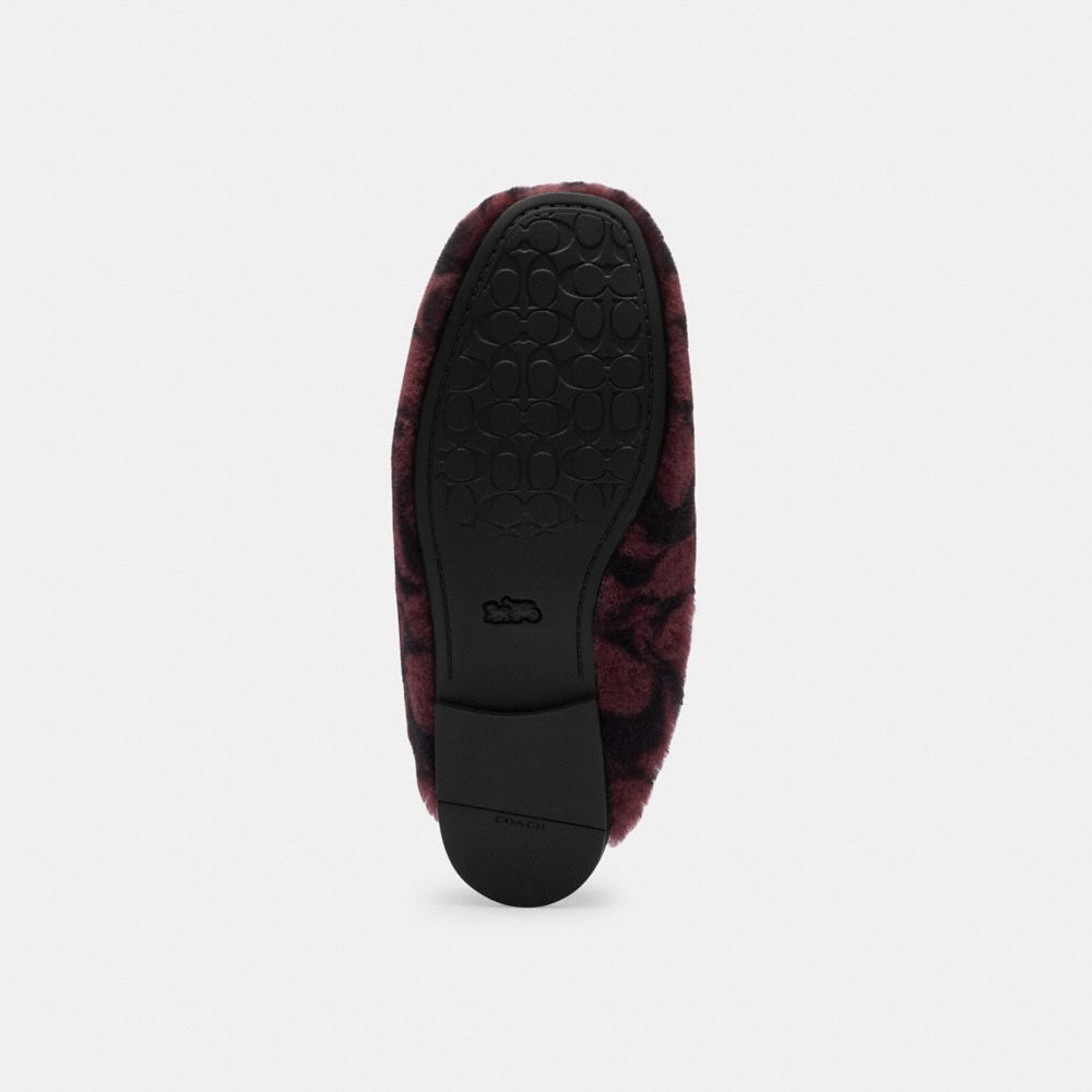 Women's Coach Slipper In Signature Shearling Merlot