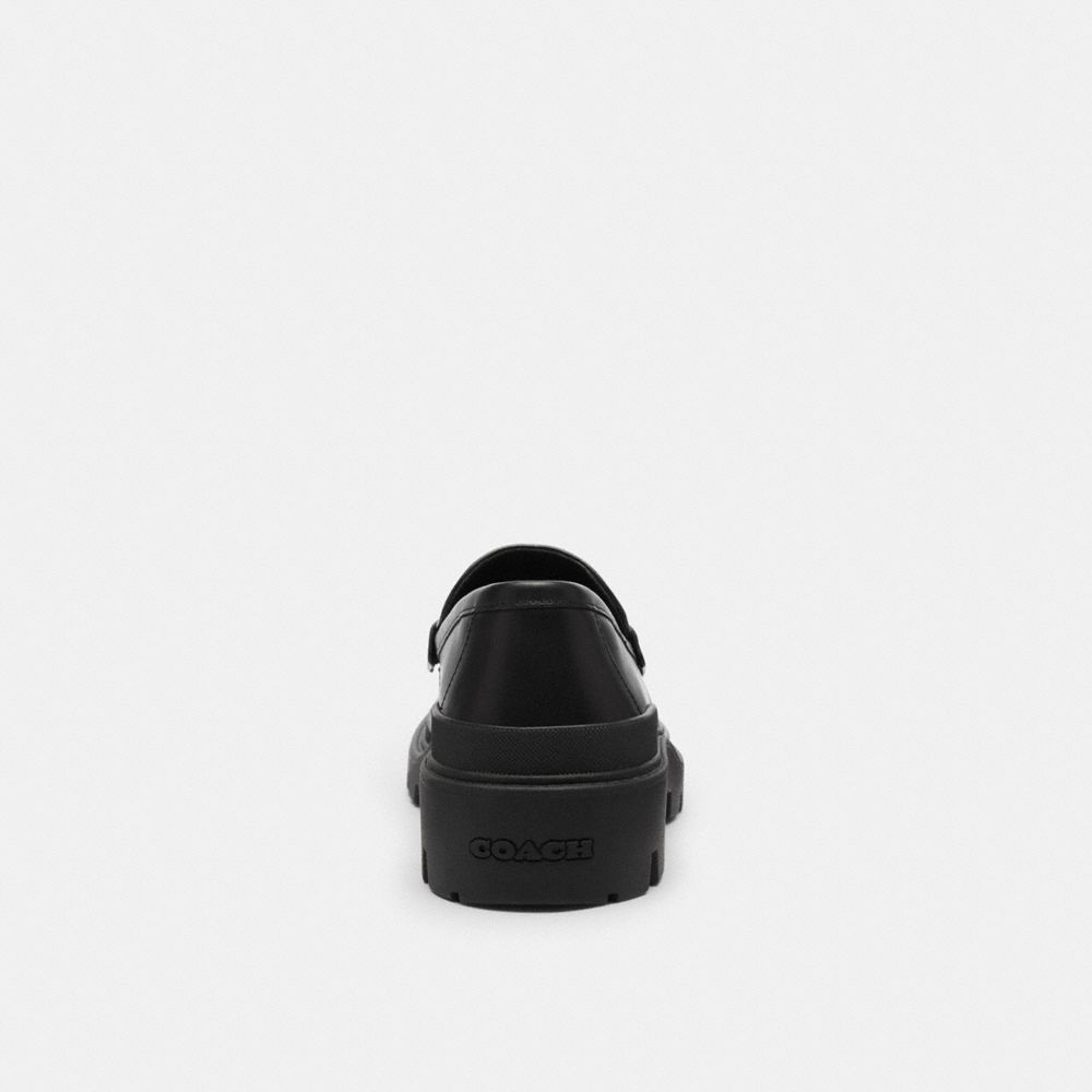 Men's Coach Loafer In Signature Leather Black