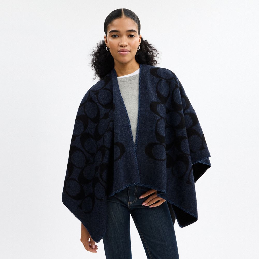 Coach Maxi Signature Cape Black