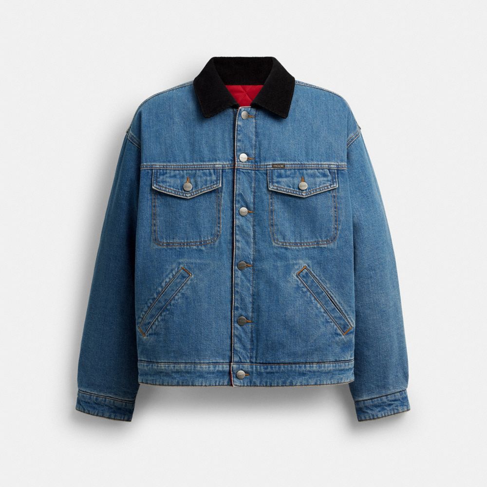 Coach Reversible Denim Jacket Western Wash
