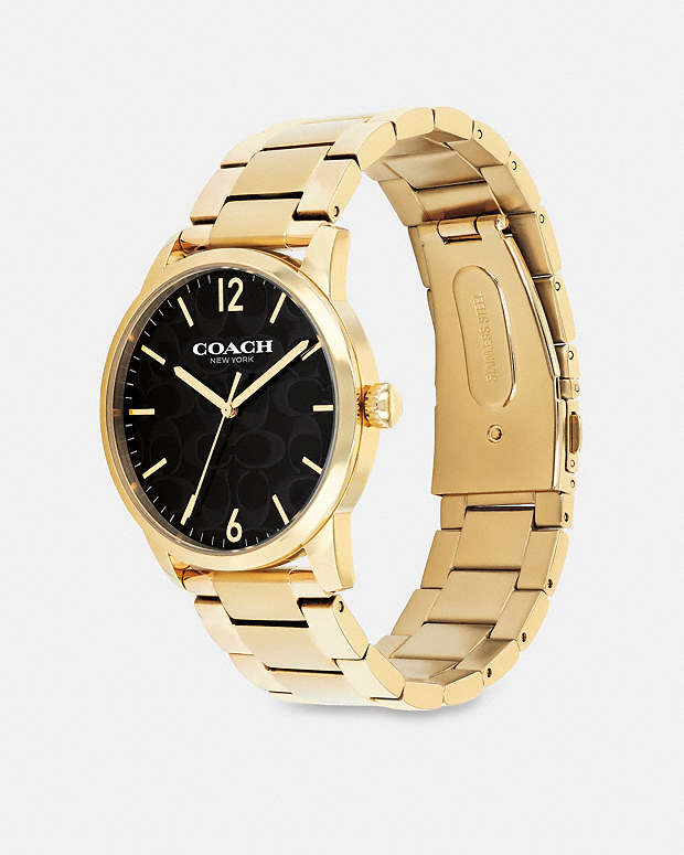 Keane Watch Gift Set, 39 Mm Gold-Black Gold-Black