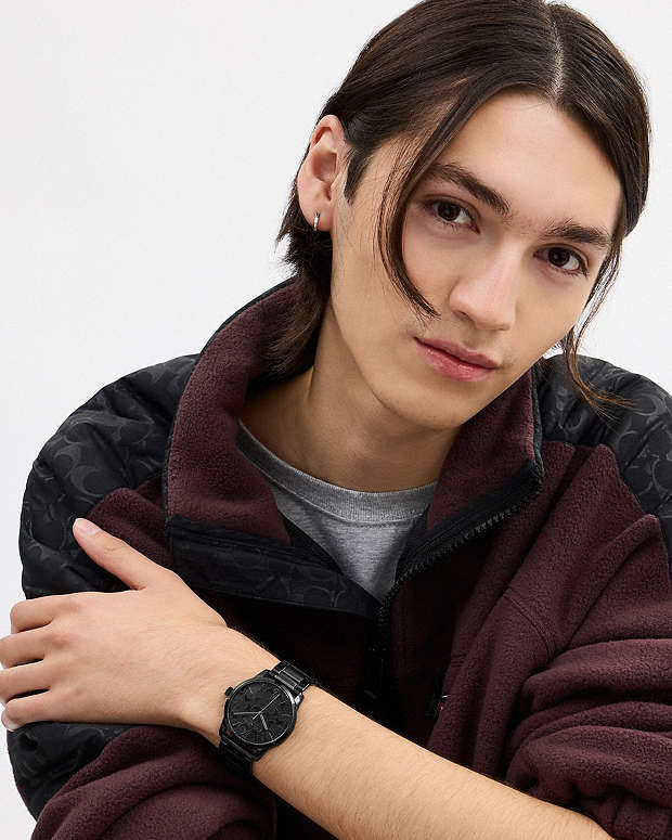 Keane Watch, 39 Mm Black Black