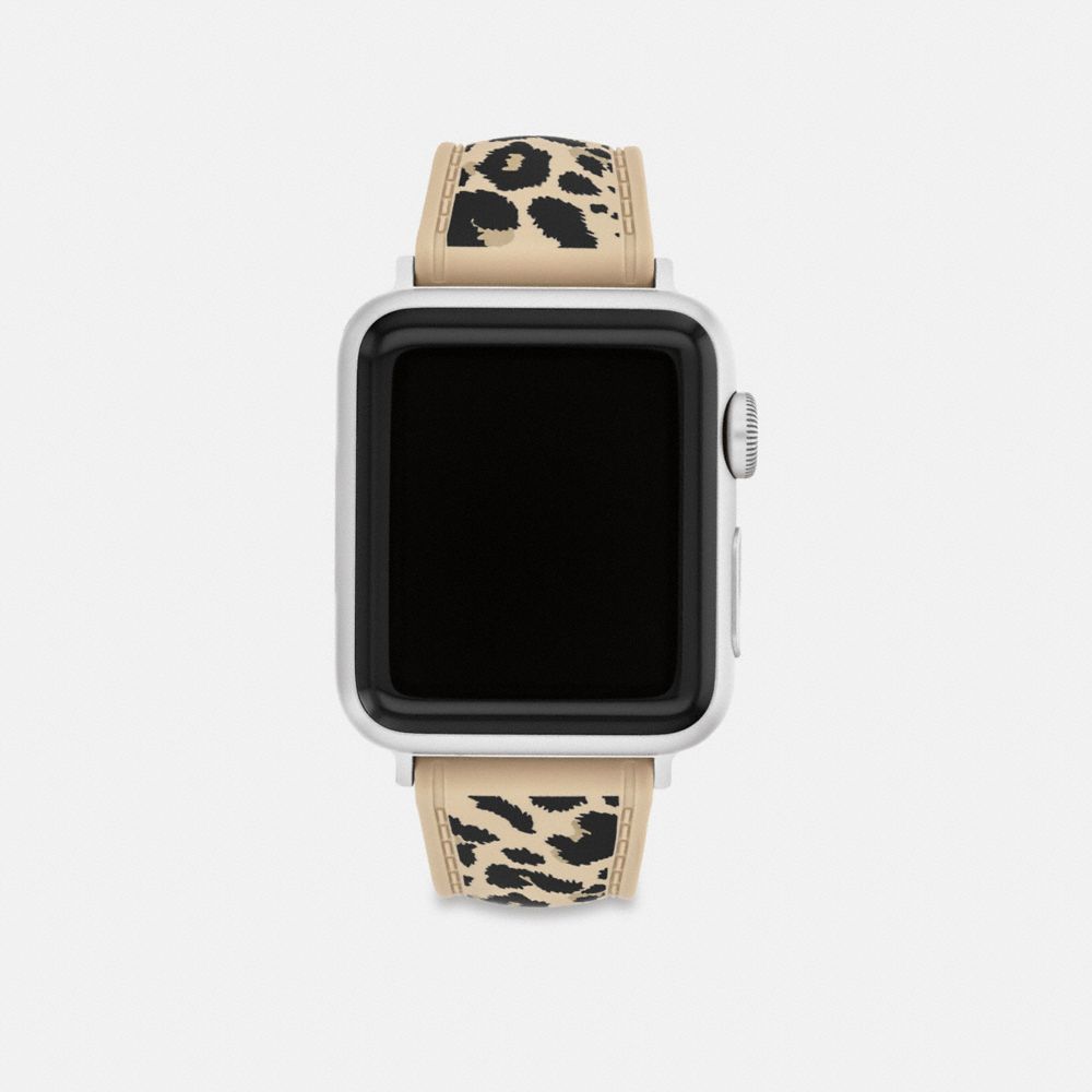 Coach Apple Watch® Strap, 38 Mm, 40 Mm, 41 Mm And 42 Mm Leopard