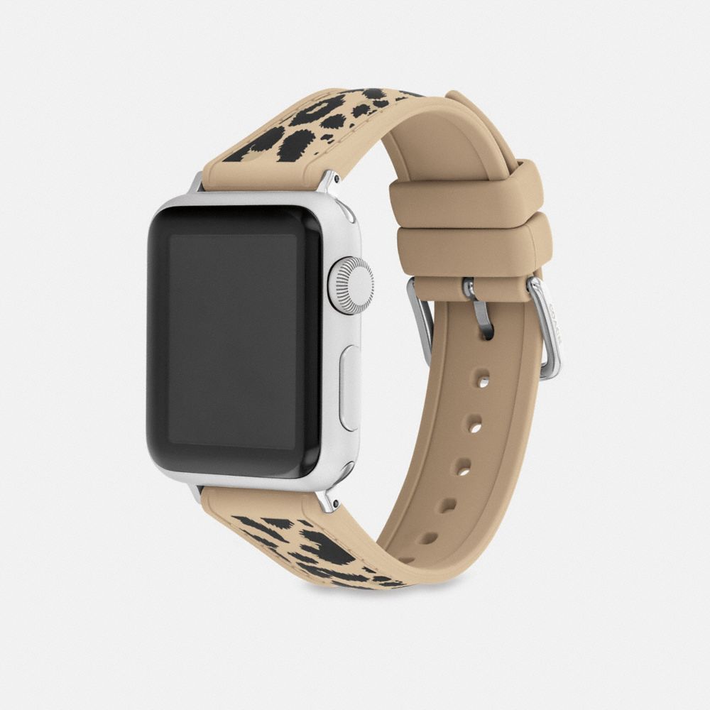 Coach Apple Watch® Strap, 38 Mm, 40 Mm, 41 Mm And 42 Mm Leopard