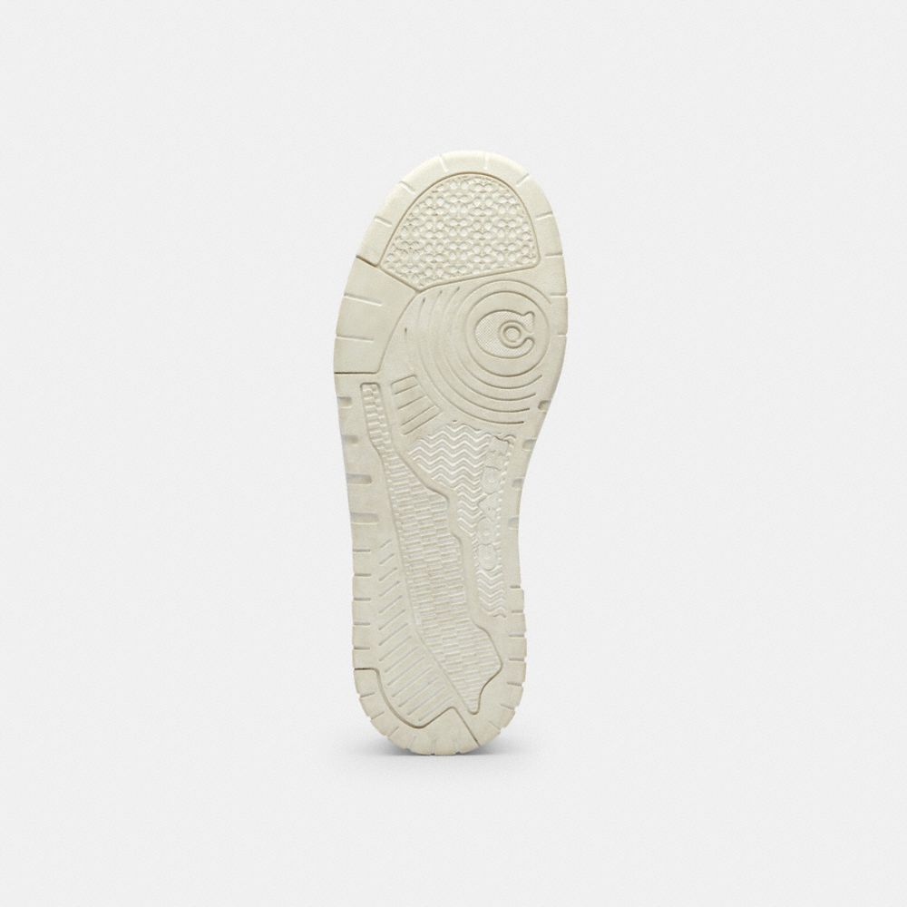 Women's Coach Soho Sneaker In Distressed Metallic Leather Silver