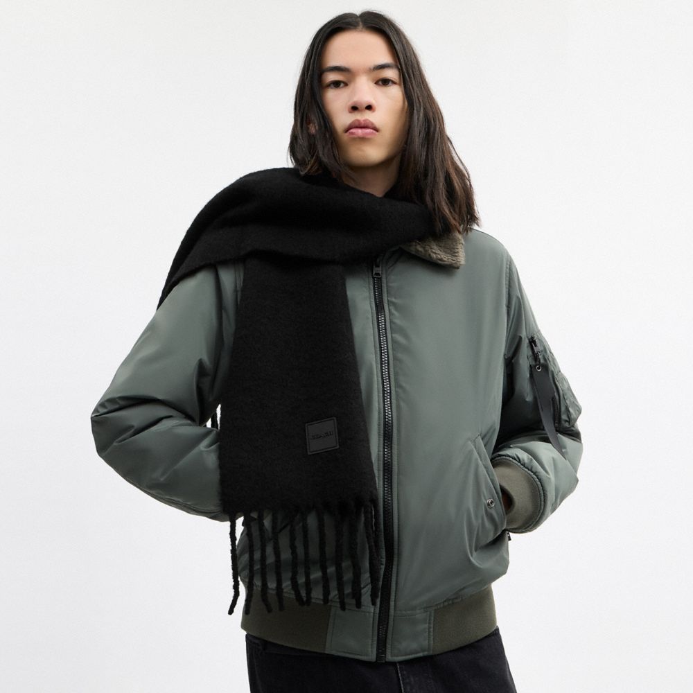 Coach Muffler With Rubber Patch Black