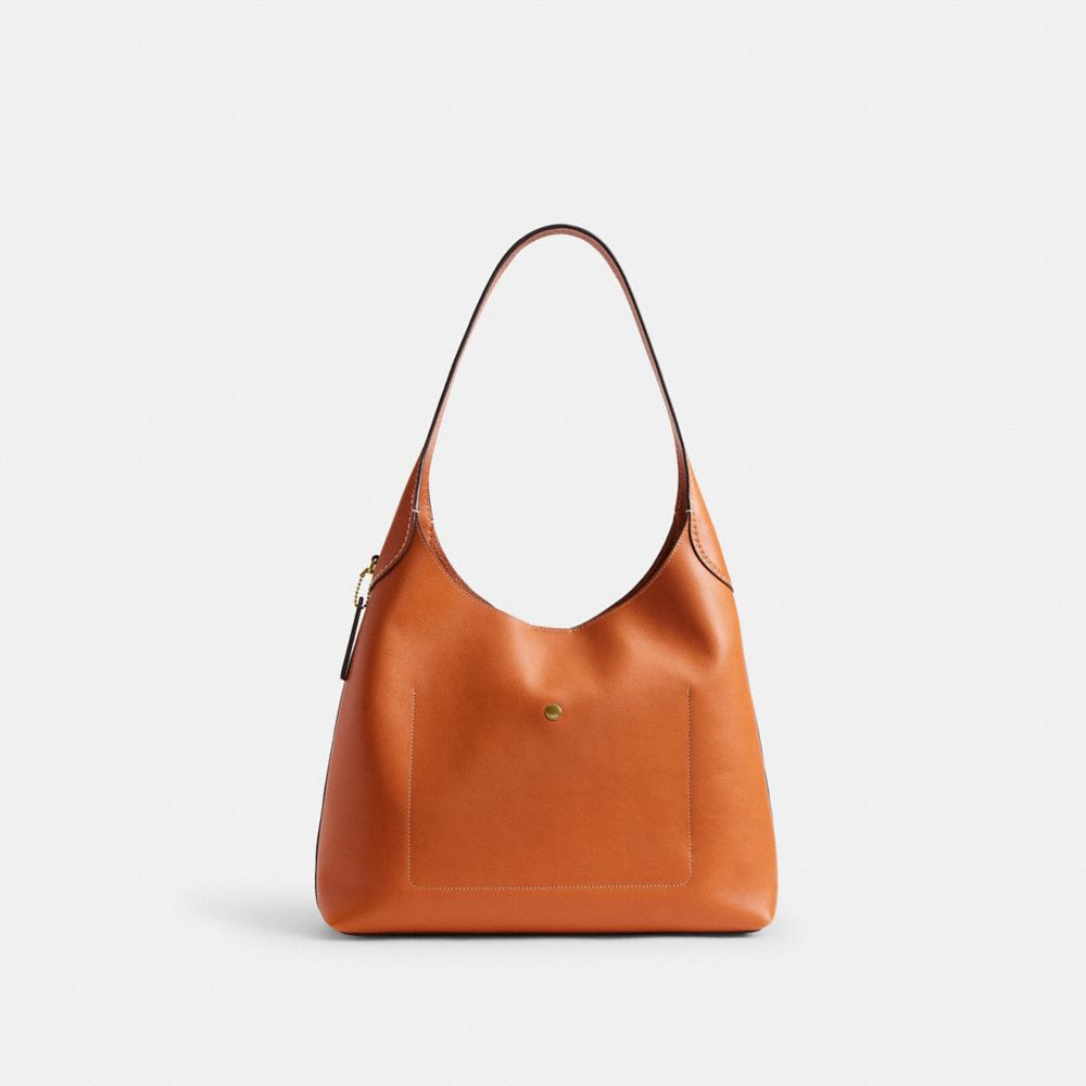 Coach Brooklyn Shoulder Bag 34 Brass Toffee