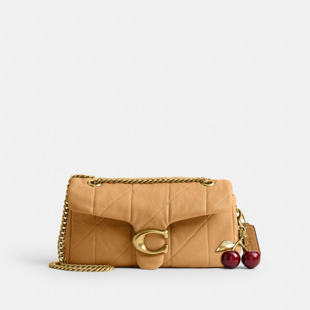 Coach Tabby Shoulder Bag 26 With Quilting Brass Biscuit