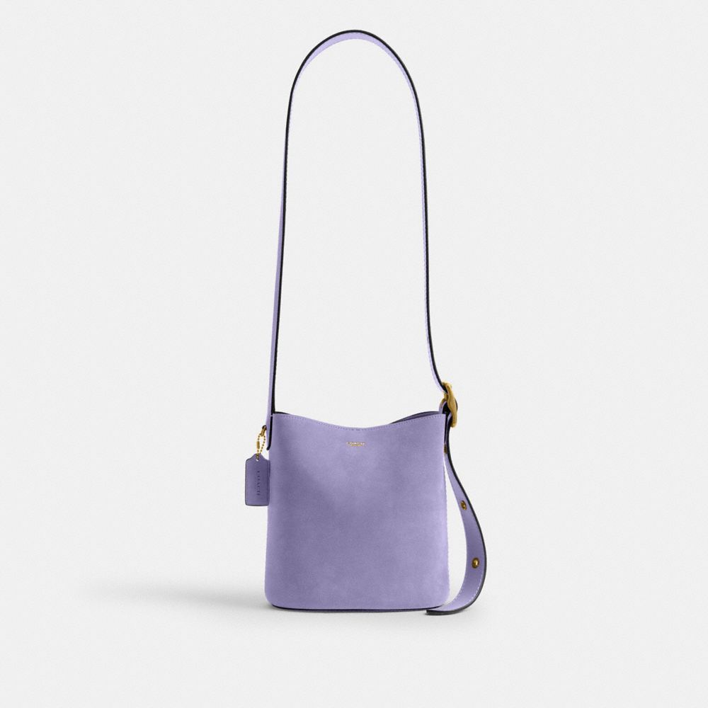 Coach Bleecker Bucket Bag 21 Brass Violet Mist