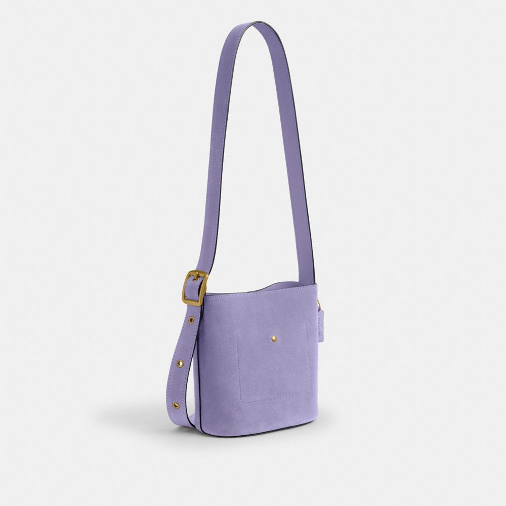 Coach Bleecker Bucket Bag 21 Brass Violet Mist