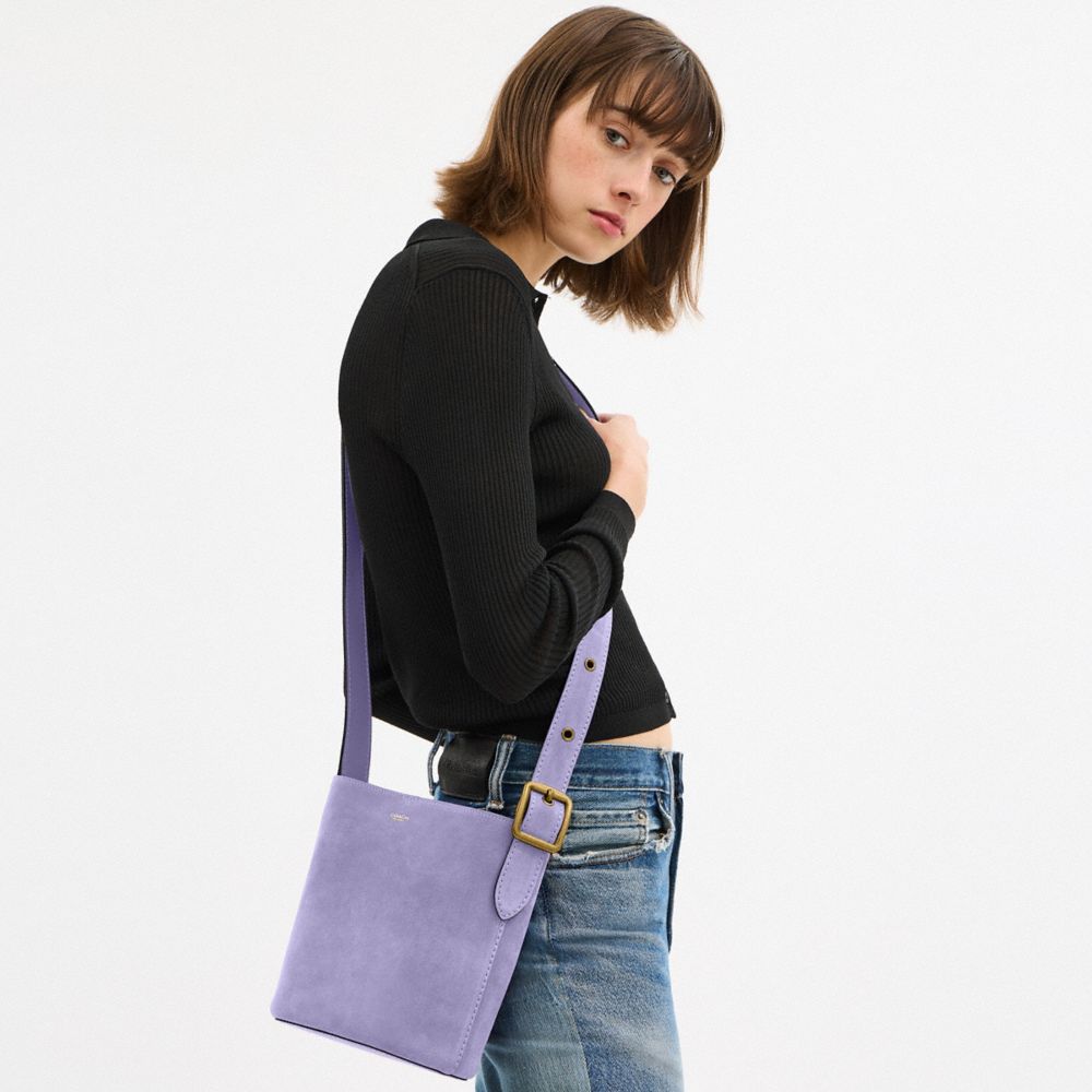 Coach Bleecker Bucket Bag 21 Brass Violet Mist