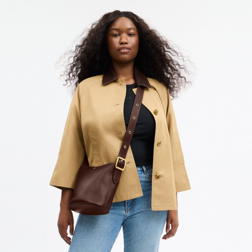 Coach Bleecker Bucket Bag 21 Brass Maple