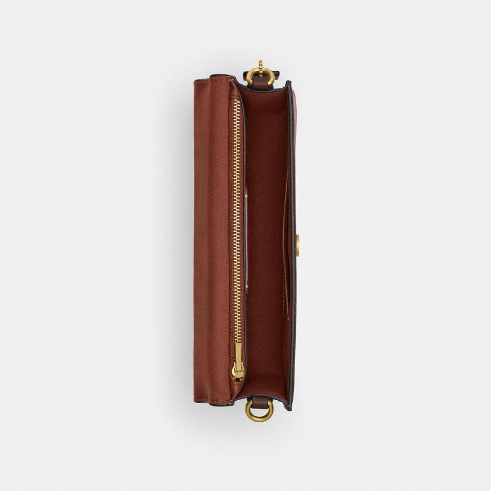 Coach Elora Top Handle Crossbody Bag Brass Maple