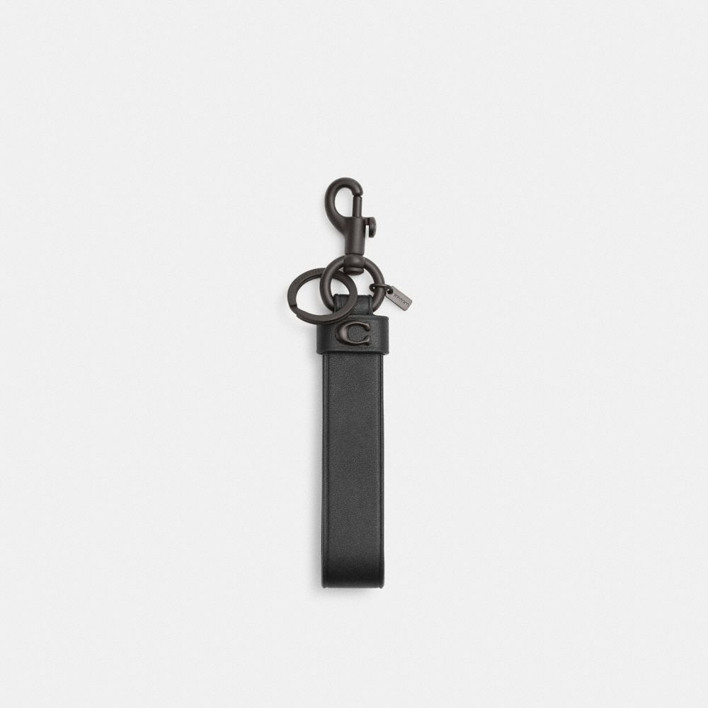 Coach Loop Bag Charm Black