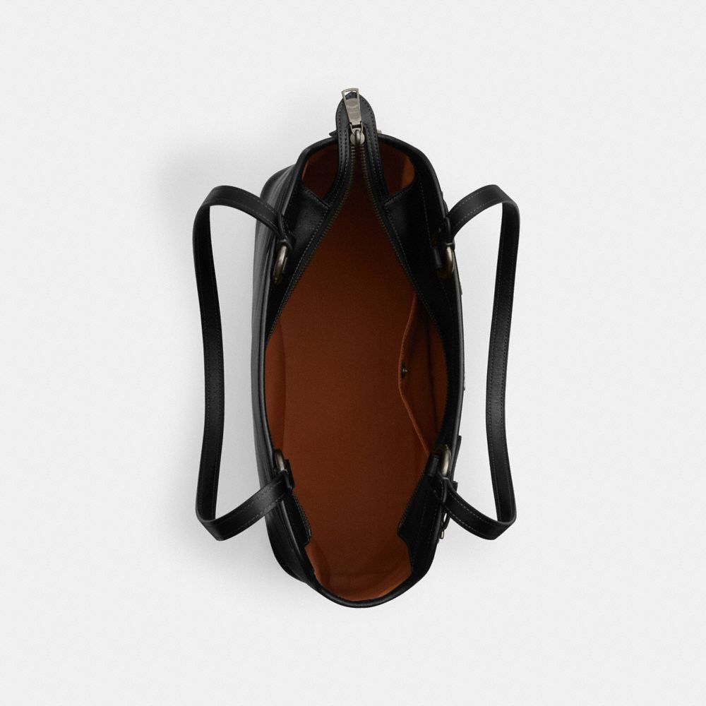 Coach Easton Tote Bag Gunmetal Black